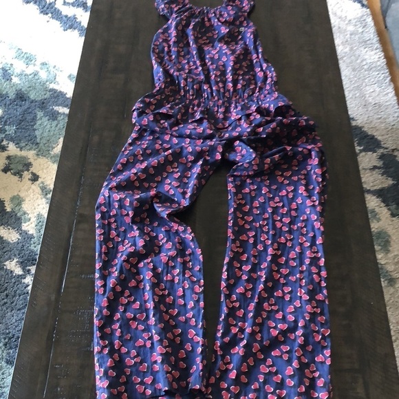 GUCCI Jumpsuit Cotton Size 12 Ruffle Novelty Heart Romper Heart Made in Italy - Picture 13 of 16